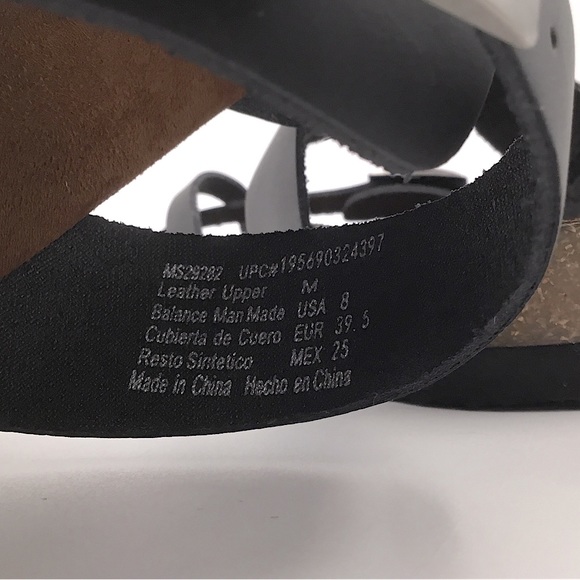 Mountain Sole Women's Easy Slip-on Two Loop Design Leather Sandals - Black - Picture 8 of 8